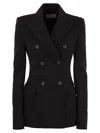 SPORTMAX SESTRI DOUBLE-BREASTED LONG-SLEEVED JACKET