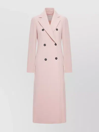 SPORTMAX DOUBLE-BREASTED LONG WOOL COAT VENT