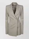 Sportmax Double-breasted Longline Jacket Structured Shoulders