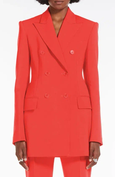 Sportmax Vischio Double-breasted Jacket In Coral