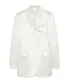 Sportmax Double-breasted Suit Jacket In White