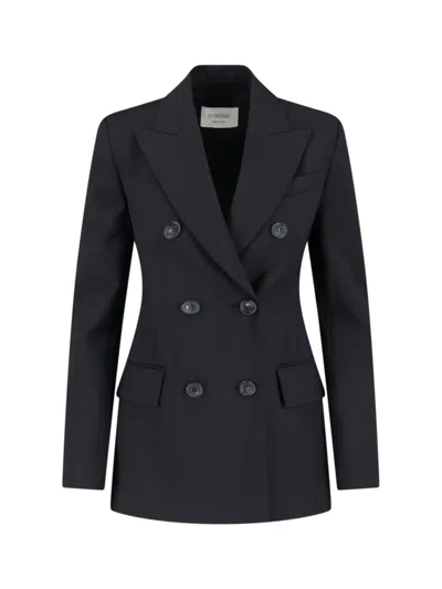 SPORTMAX DOUBLE-BREASTED TAILORED BLAZER WITH CLASSIC LAPELS