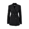 Sportmax Tailored Black Blazer With Notch Lapel And Flap Pockets In Black