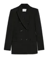 Sportmax Double-breasted Wool Suit In Black