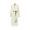 Sportmax Double Drap Wrap Coat In Neutral