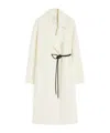 Sportmax Waist Belted Long Coat With Large Pockets