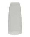 Sportmax Double-layer Design Skirt In Gray