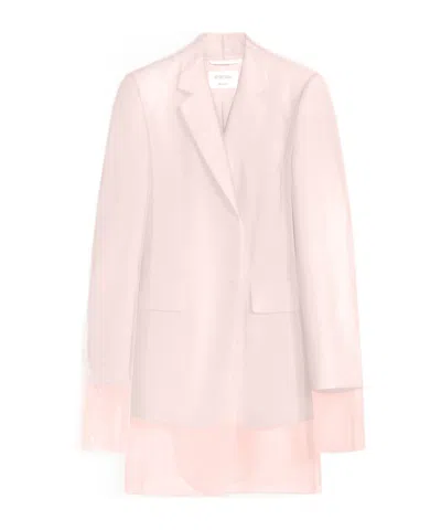 Sportmax Double-layer Design Suit Jacket In Pink