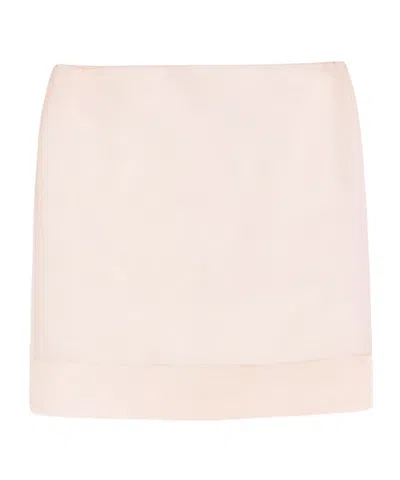 Sportmax Double-layer Structure Skirt In Pink