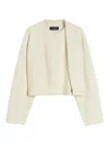Sportmax Soft Sweatshirt With Double-layer Effect In Neutral