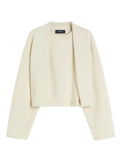 SPORTMAX DOUBLE LAYERED SWEATER