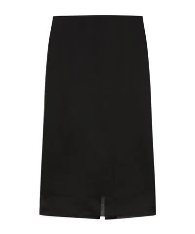 Sportmax Double Low Waist Skirt In Black