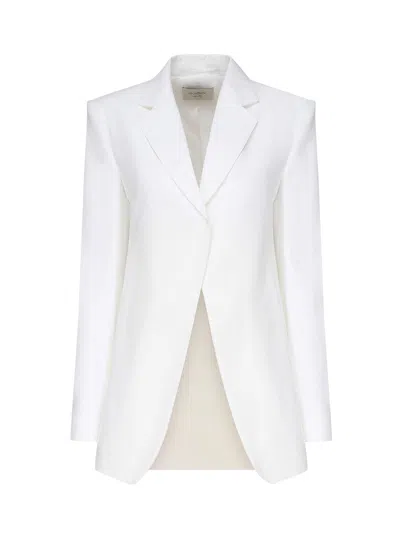 Sportmax Double Stretch Material Blazer In White