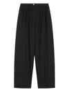 Sportmax Wide-leg Trousers Double Waistband In Black