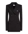 Sportmax Double-breasted Jacket Featuring Button Detailing In Black