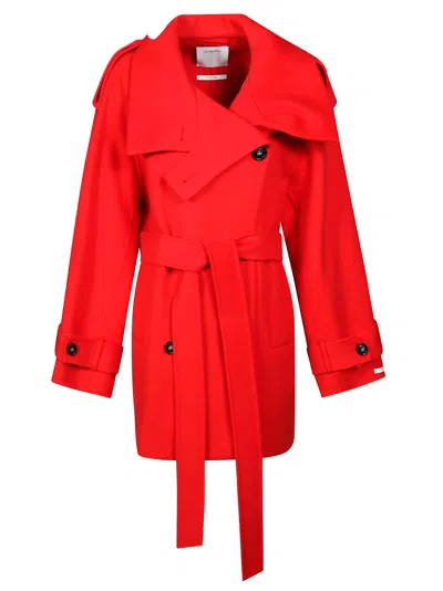 Sportmax Double-breasted Bouquet Coat For Women In Purple