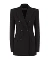 Sportmax Double-breasted Jacket Featuring Button Detailing In Black