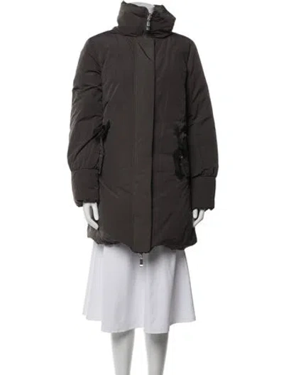 Pre-owned Sportmax Down Coat In Grey