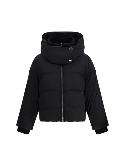 Sportmax Down Jackets In Black