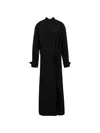 Sportmax 드레이프 칼라 드레스 In Black