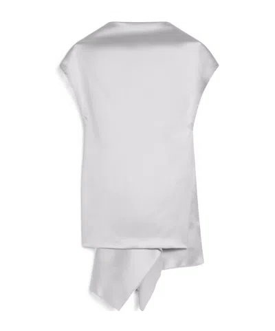 Sportmax Draped Sleeveless Top In White