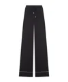 Sportmax Drawstring Piped Trousers In Black