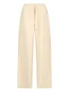 Sportmax Drawstring Wide-leg Trousers In Neutral