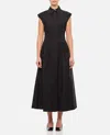 Sportmax Cotton Flared Skirt Midi Length Dress