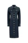 Sportmax Denim Fiorito Shirt Dress In Blue