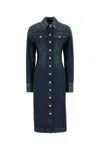 Sportmax Fiorito Denim Midi Dress In Blue