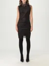Sportmax Fitted Mini Dress With Textured Mesh Overlay