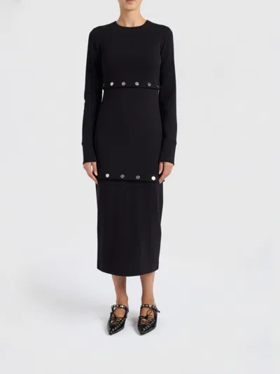 Sportmax Shortenable Black Dress