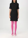 Sportmax Cipro Straight Hem Mini Shirt Dress In 黑色