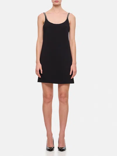 Sportmax Embellished Sleeveless Mini Dress In Schwarz