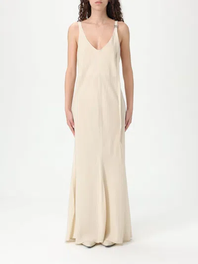 Sportmax Knee Length Dress Adjustable Straps In Neutral