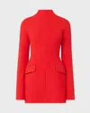 Sportmax Terfrite Wool-blend Gabardine Minidress In Red