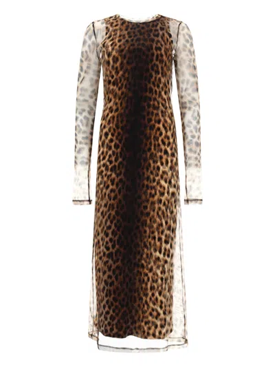 Sportmax Animal Print Fitted Dress Dresses Animalier