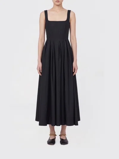 Sportmax Cotton Midi Dress In Black