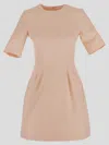 Sportmax Crewneck Short-sleeved Dress In Pink