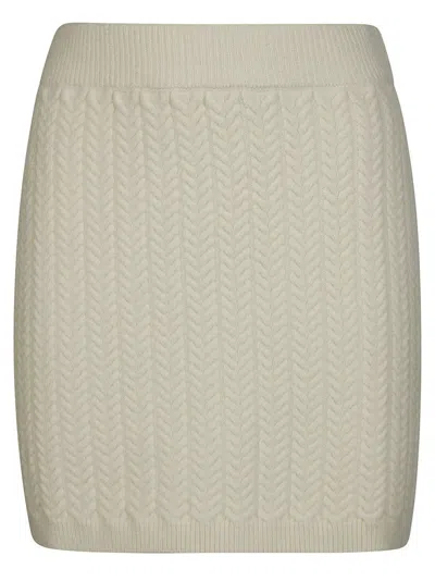 Sportmax Earry1 Knit Skirt In Neutral