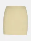 Sportmax 'earry1' White Wool Blend Skirt In Ivory