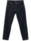 Sportmax Denim Trousers With Back Pockets And Contrast Stitching In Blue