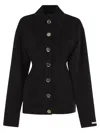 Sportmax Egeo Button-up Jacket In Black