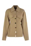 Sportmax Egeo - Tight-fitting Wool Caban In Brown