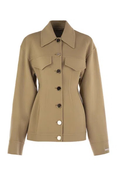 SPORTMAX SPORTMAX EGEO - TIGHT-FITTING WOOL CABAN