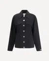 Sportmax Structured Caban Jacket In Virgin Wool In Black