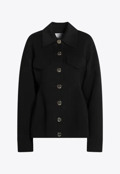 Sportmax Egeo Single-breasted Wool Blazer In Black
