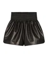 Sportmax Elastic Waist Shorts In Black