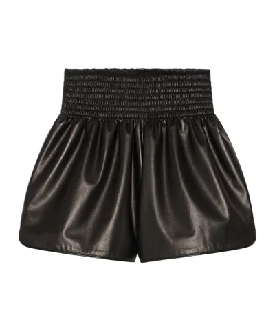 Sportmax Elastic Waist Shorts In Black