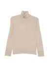 Sportmax Elbow-patch Roll-neck Knit In Neutral